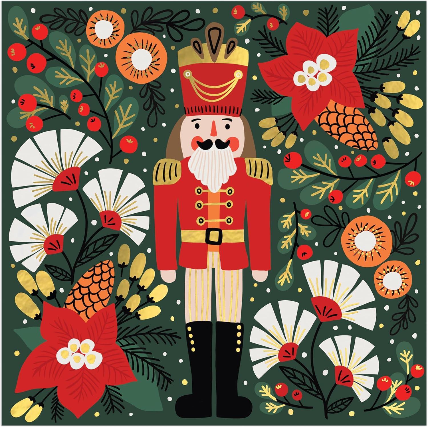 Galison Merry Nutcracker Foil Jigsaw Puzzle (500 Pieces)