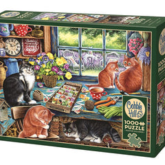 Cobble Hill Cats Retreat Jigsaw Puzzle (1000 Pieces)