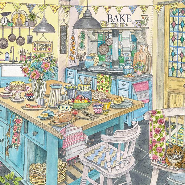 Otter House Kitchen Love Jigsaw Puzzle (1000 Pieces) DAMAGED BOX