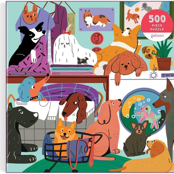 Galison Laundry Dogs Jigsaw Puzzle (500 Pieces)