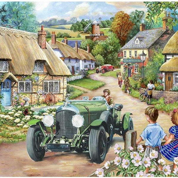 House of Puzzles Vintage Run - Big Jigsaw Puzzle (500 XL Pieces)