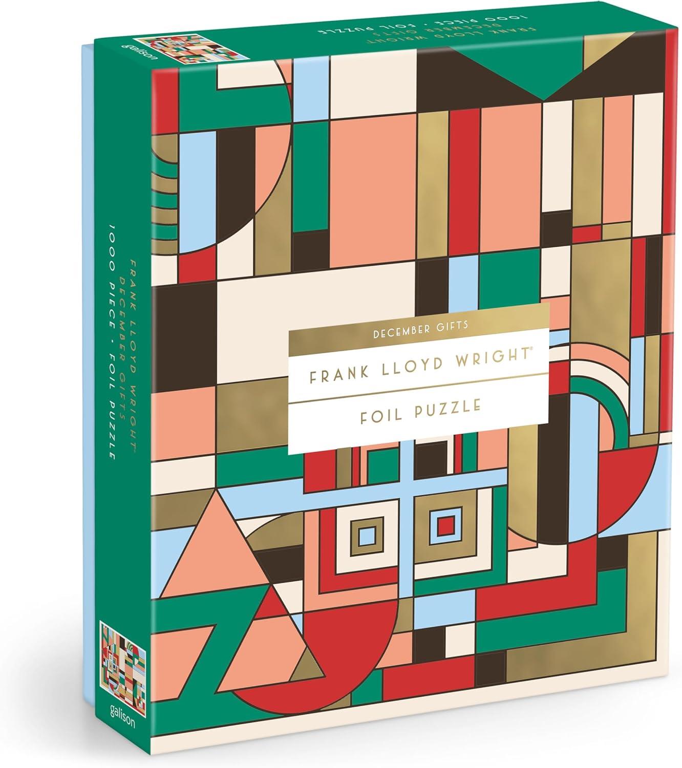 Galison Frank Lloyd Wright December Gifts Foil Jigsaw Puzzle (1000 Pieces)