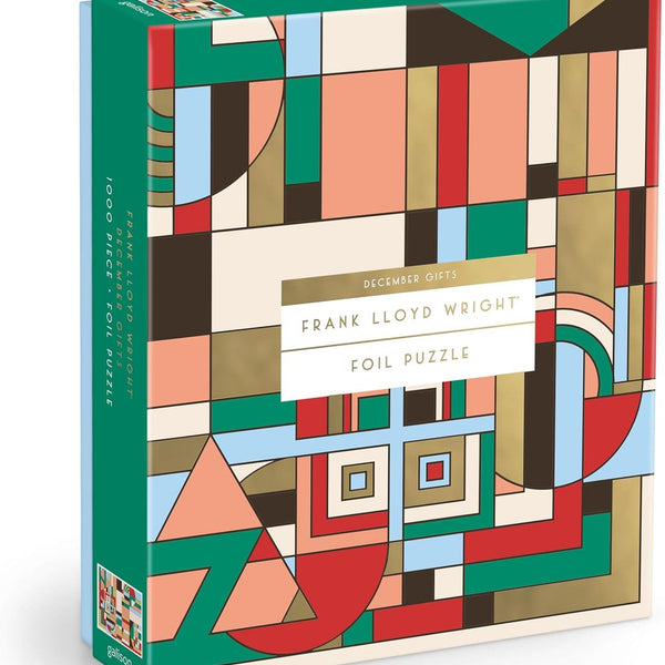 Galison Frank Lloyd Wright December Gifts Foil Jigsaw Puzzle (1000 Pieces)