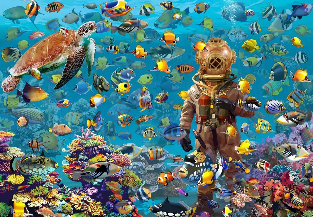 Bluebird Under the Sea Jigsaw Puzzle (1000 Pieces)
