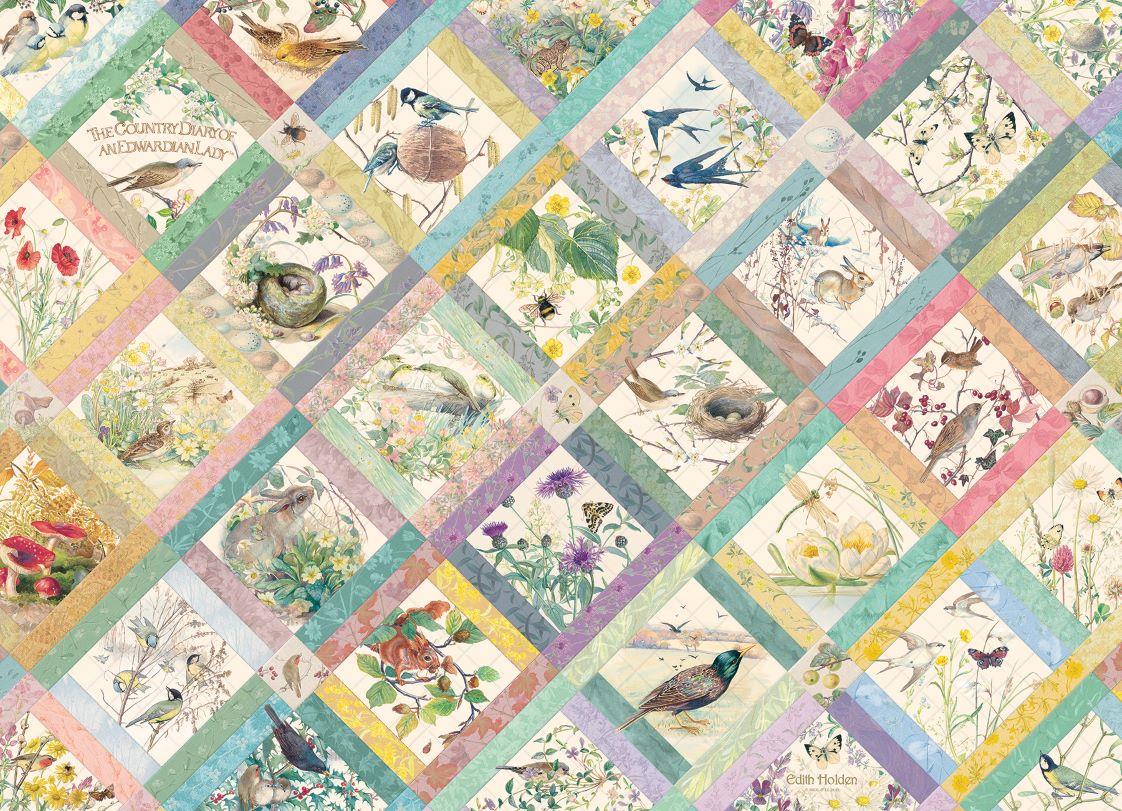 Cobble Hill Country Diary Quilt Jigsaw Puzzle (1000 Pieces)