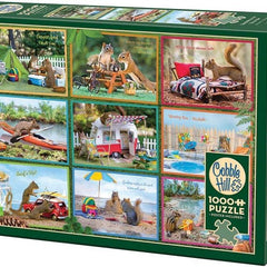 Cobble Hill Squirrels on Vacation Jigsaw Puzzle (1000 Pieces)