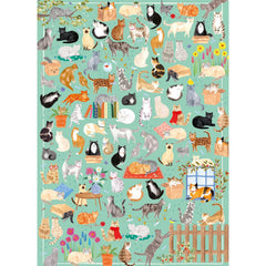 Gibsons The Art File: It's a Cat's Life Jigsaw Puzzle (1000 Pieces)