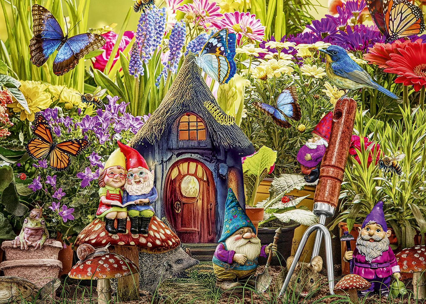 Alipson Gnome's Garden Jigsaw Puzzle (1000 Pieces)