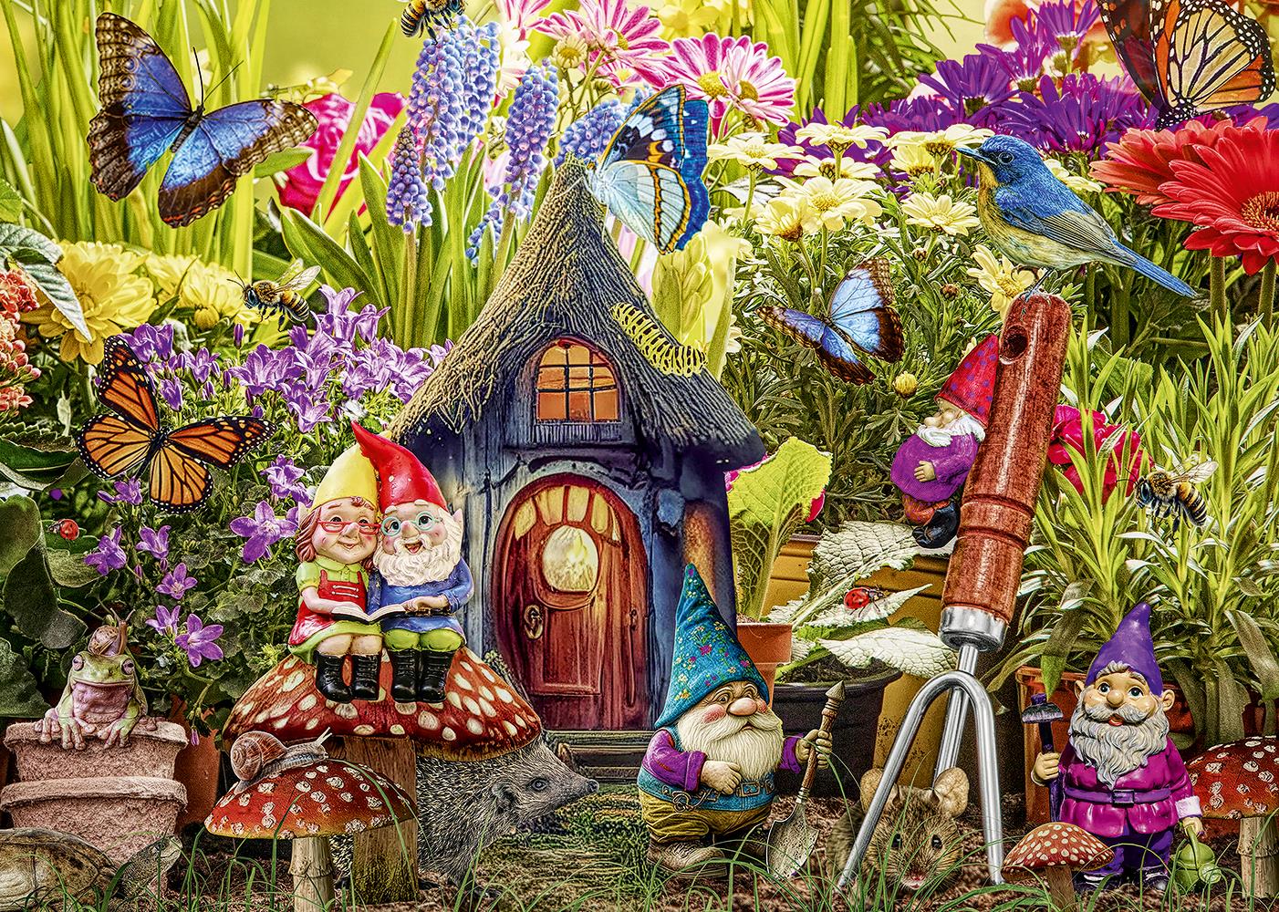 Alipson Gnome's Garden Jigsaw Puzzle (1000 Pieces)