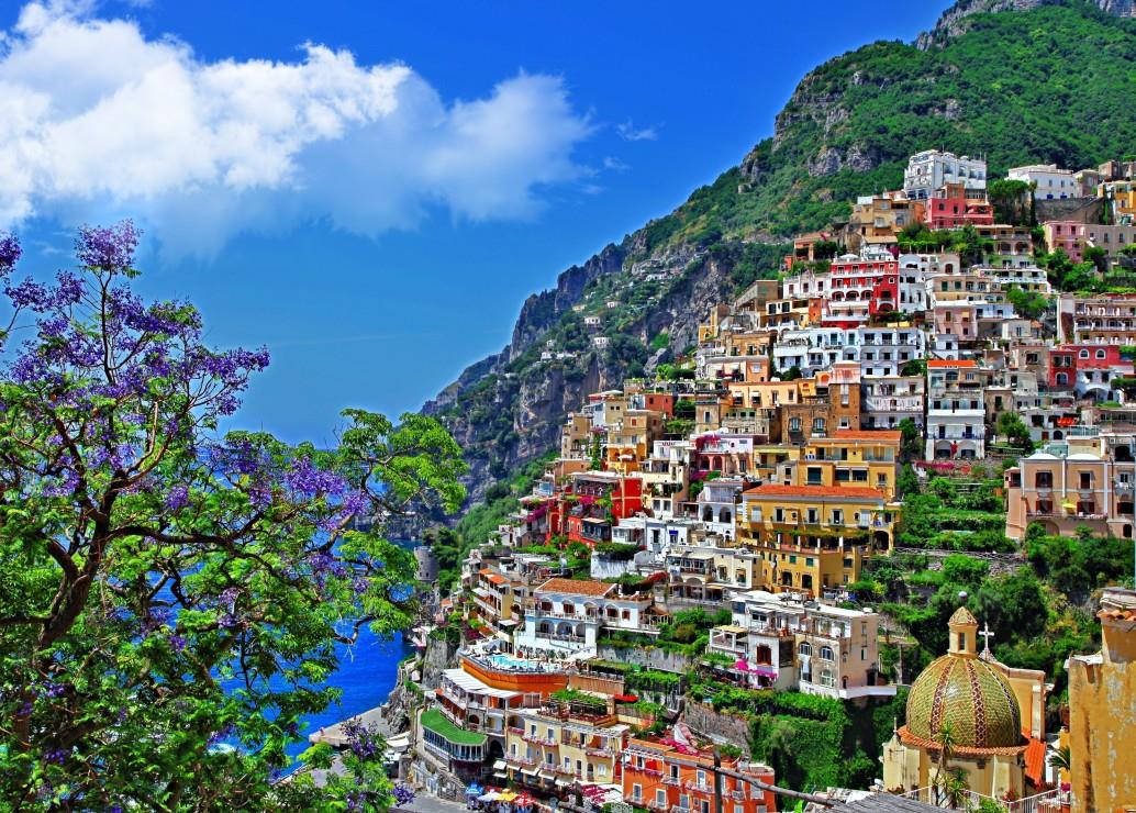 Bluebird Amalfi Coast, Italy Jigsaw Puzzle (500 Pieces)