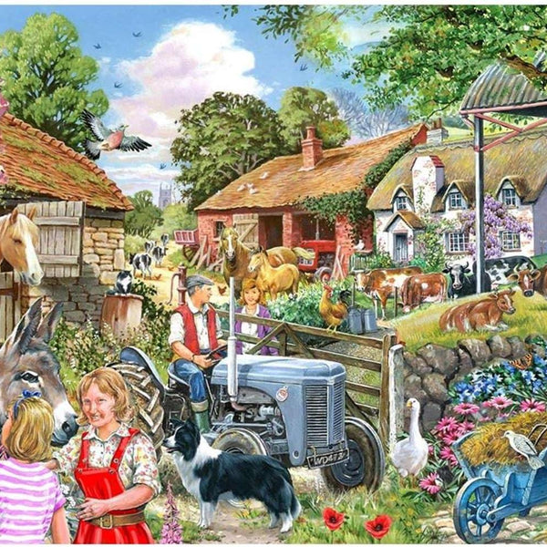 House of Puzzles At The Farm Gate BIG  Jigsaw Puzzle (500 XL Pieces)
