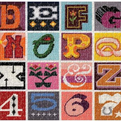 Galison Needlepoint A to Z Panorama Jigsaw Puzzle (1000 Pieces)