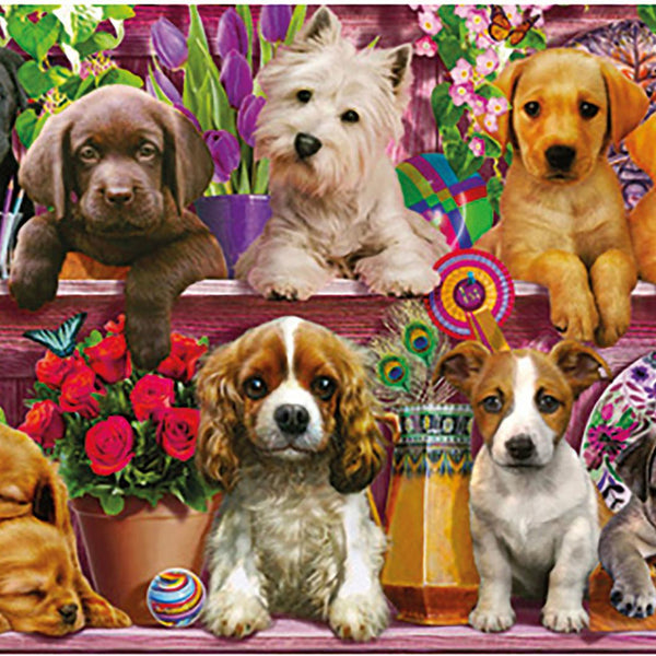 Schmidt Dog in the Shelves Jigsaw Puzzle (500 Pieces)