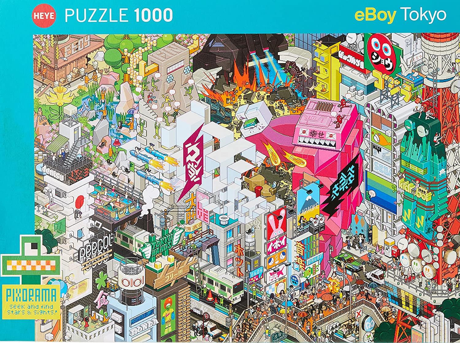 Heye Tokyo Quest eBoy Pixorama Jigsaw Puzzle (1000 Pieces)