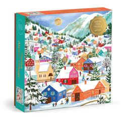 Galison Swiss Alpine Village Foil Jigsaw Puzzle (500 Pieces)