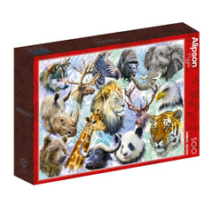 Alipson Animal Heads Jigsaw Puzzle (500 Pieces)