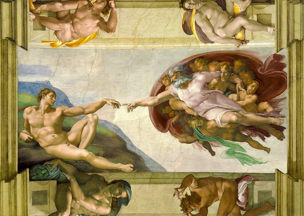 Enjoy Michelangelo Buonarroti: The Creation of Adam Jigsaw Puzzle (1000 Pieces)