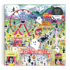 Galison Michael Storrings Haunted Amusement Park Jigsaw Puzzle (500 Pieces)