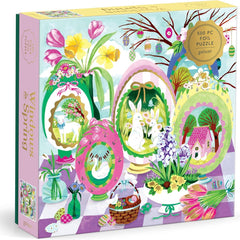 Galison Windows To Spring Foil Jigsaw Puzzle (500 Pieces)