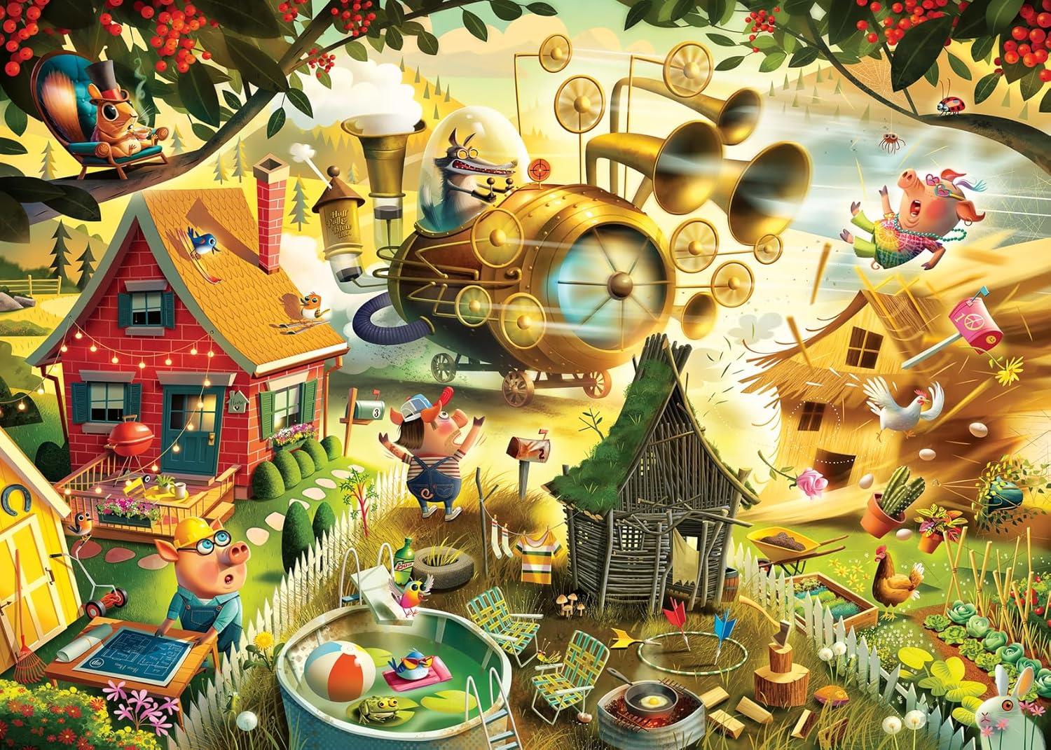 Ravensburger Look Out Little Pigs Jigsaw Puzzle (1000 Pieces)
