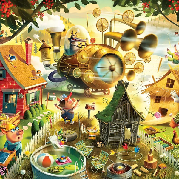 Ravensburger Look Out Little Pigs Jigsaw Puzzle (1000 Pieces)