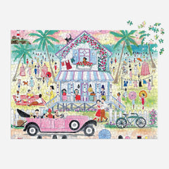 Galison Roaring 20s Beach House, Michael Storrings Jigsaw Puzzle (1000 Pieces)