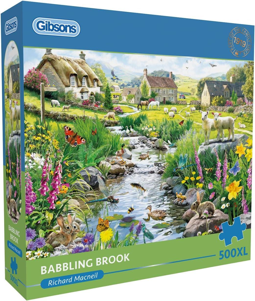 Gibsons Babbling Brook Jigsaw Puzzle (500 XL Pieces)