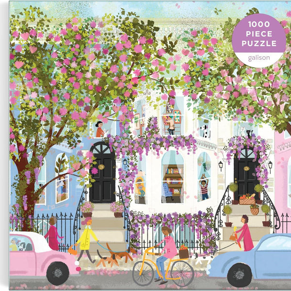 Galison Spring Terrace, Joy Laforme Jigsaw Puzzle (1000 Pieces) DAMAGED  BOX