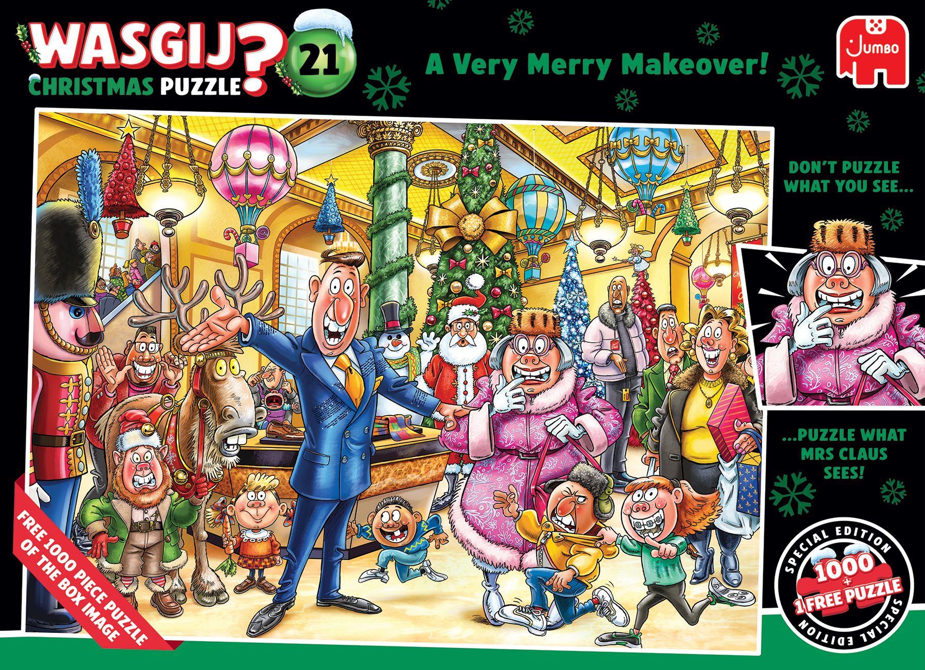 Wasgij Christmas 21 A Very Merry Makeover! Jigsaw Puzzles (2 x 1000 Pieces)