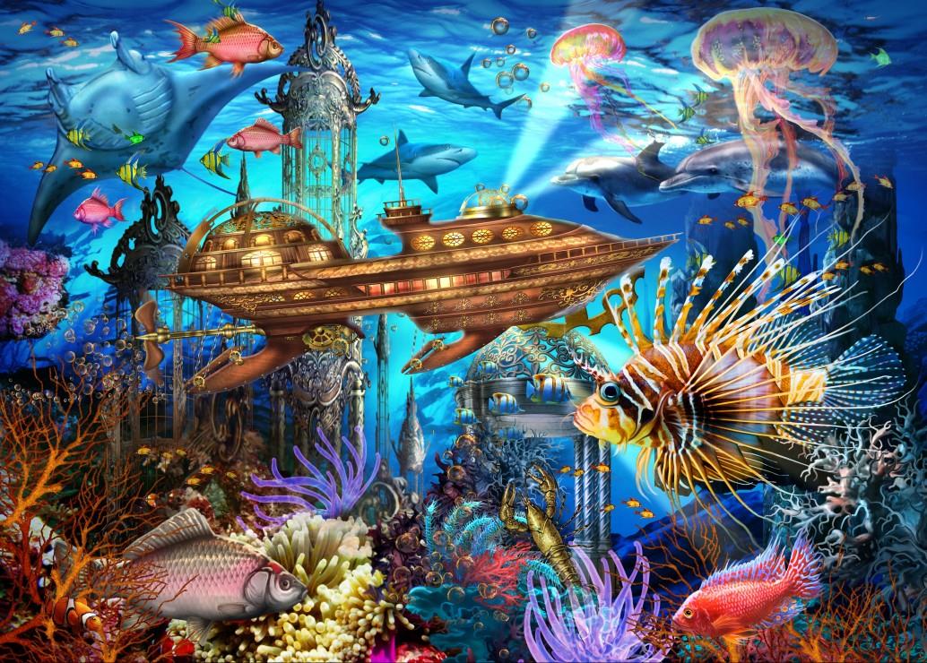 Bluebird Aqua City Jigsaw Puzzle (500 Pieces)