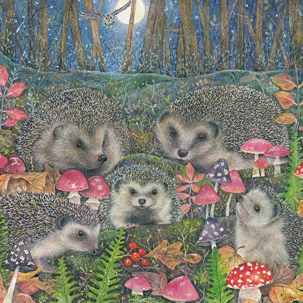 Otter House Woodland Hedgehogs Jigsaw Puzzle (1000 Pieces)