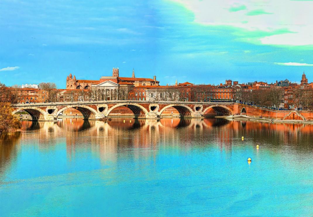 Bluebird Toulouse - Pont Neuf Jigsaw Puzzle (1000 Pieces)
