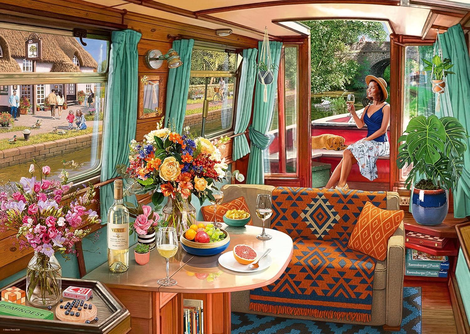 Ravensburger View from my Window No.1 Canal Boat Jigsaw Puzzle (1000 Pieces)