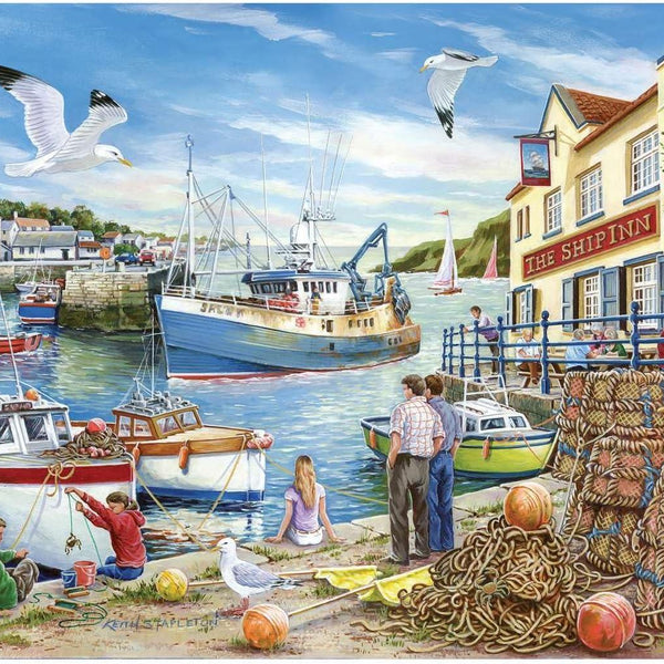 House of Puzzles Ship Inn Jigsaw Puzzle (BIG 500 XL Pieces)
