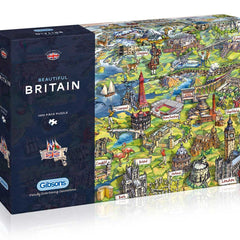 Gibsons Beautiful Britain Jigsaw Puzzle (1000 Pieces) - DAMAGED