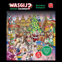 Wasgij Advent Calendar Reindeer Rumpus! Jigsaw Puzzles (24 x 54 Pieces)