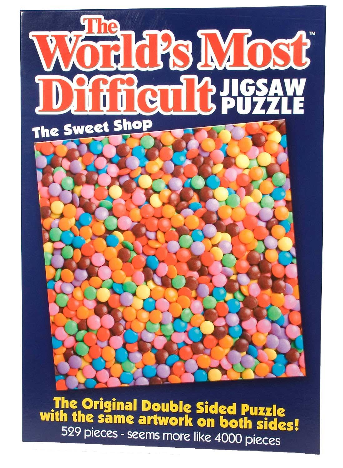 World's Most Difficult Jigsaw Puzzle - Sweet Shop (529 Pieces) - 6220 - DAMAGED BOX