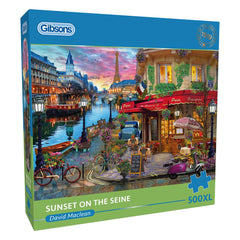 Gibsons Sunset on the Seine Jigsaw Puzzle (500 XL Pieces)