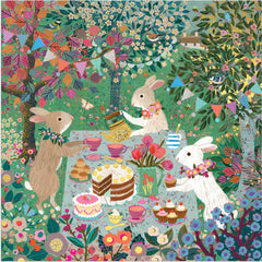 Galison Spring Tea Party Foil Jigsaw Puzzle (500 Pieces)