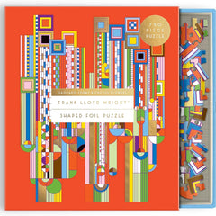Galison Frank Lloyd Wright Saguaro Cactus & Forms Shaped Foil Jigsaw Puzzle (750 Pieces)