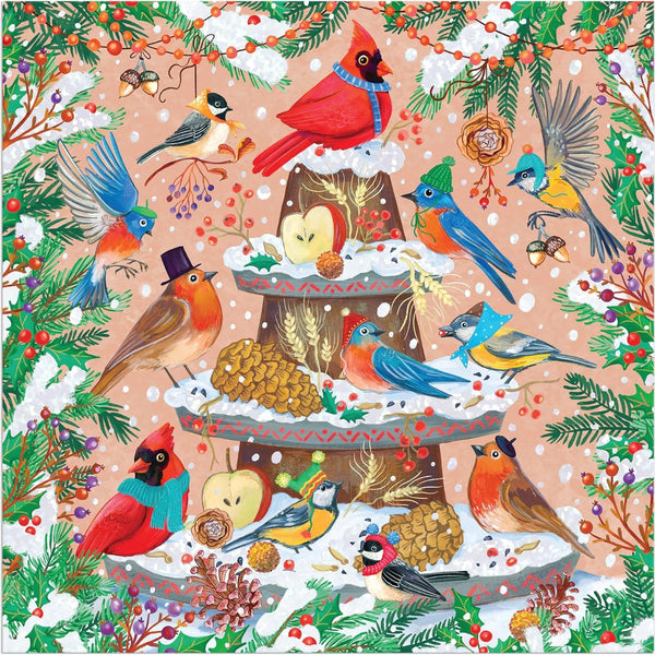 Galison Festive Feathers Foil Jigsaw Puzzle (500 Pieces)