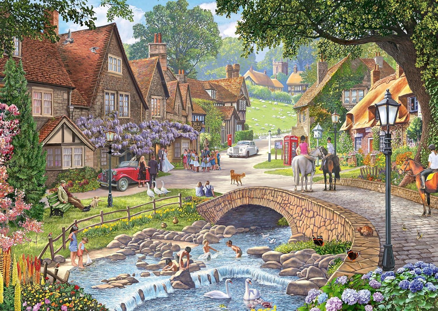 Ravensburger Leisure Days No 13 By the Stream Jigsaw Puzzle (Jigsaw Puzzle (1000 Pieces)