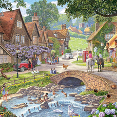 Ravensburger Leisure Days No 13 By the Stream Jigsaw Puzzle (Jigsaw Puzzle (1000 Pieces)
