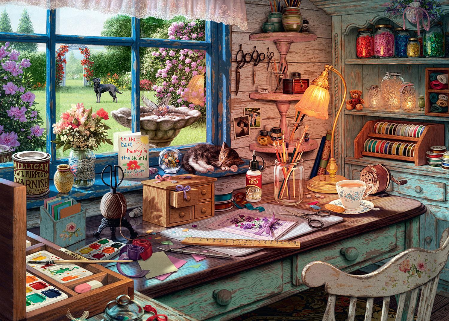 Ravensburger My Haven No.1, The Craft Shed Jigsaw Puzzle (1000 Pieces)