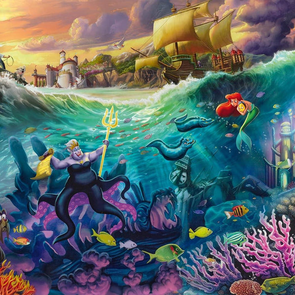 Schmidt Thomas Kinkade Disney The Little Mermaid - Ursula Jigsaw Puzzle (1000 Pieces)