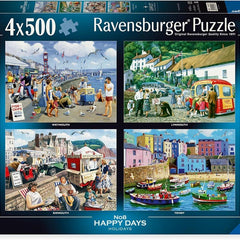 Ravensburger Happy Days No.3 Country Nostalgia Puzzles 4x500 Piece Jigsaws 12+ e Ravensburger Happy Days No.3 Country Nostalgia Puzzles 4x500 Piece Jigsaws 12+ e