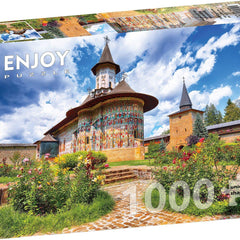 Enjoy Sucevita Monastery, Suceava Jigsaw Puzzle (1000 Pieces)