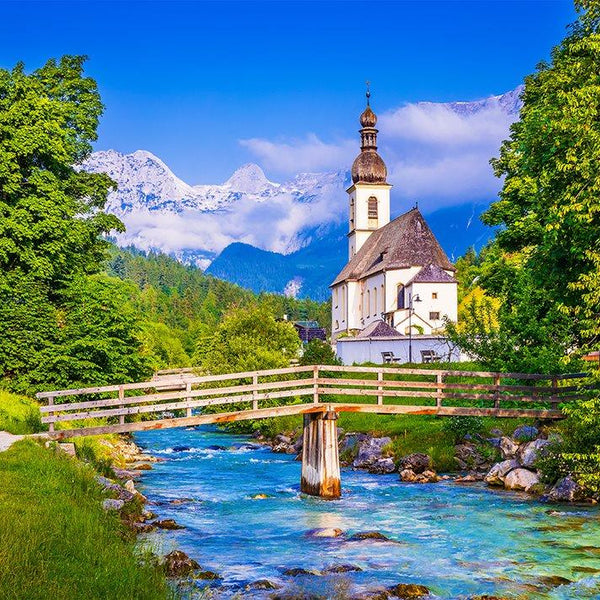 Enjoy Small Church in Ramsau, Germany Jigsaw Puzzle (1000 Pieces)