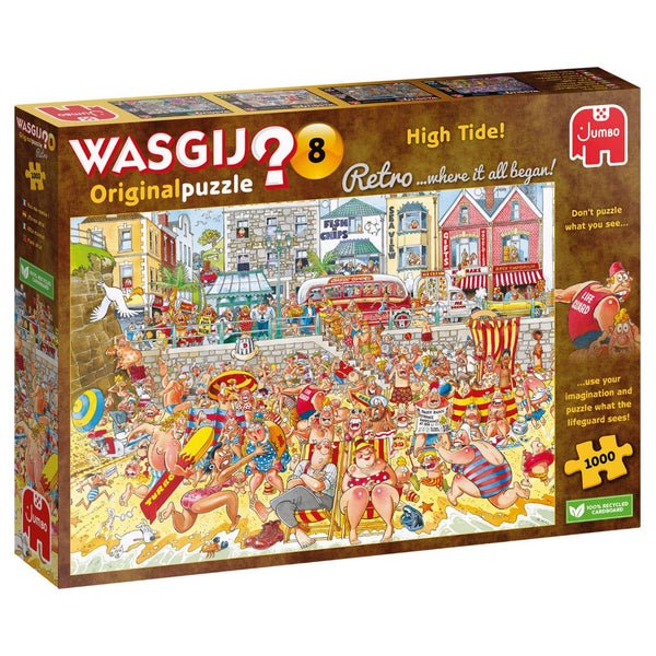 Wasgij Retro Original 8 High Tide! Jigsaw Puzzle (1000 Pieces) DAMAGED  BOX