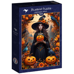 Bluebird Halloween Witch Jigsaw Puzzle (500 Pieces)